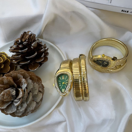 Özel Marka Yılan Model Gold Saat